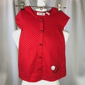 Girls Polka Dot Lady Bug Dress